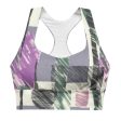 Abstract Collage Longline sports bra Sale