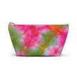 Green Pink Tie Dye Accessory Pouch w T-bottom Online