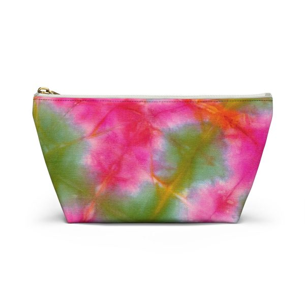 Green Pink Tie Dye Accessory Pouch w T-bottom Online