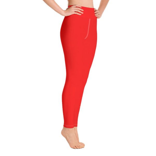 Breath of Fire Orange Yoga Leggings For Sale