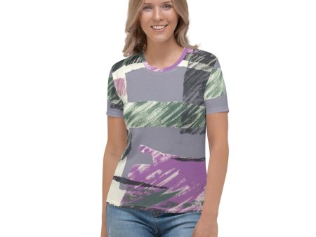 Abstract Engineered Collage Women s T-shirt For Sale