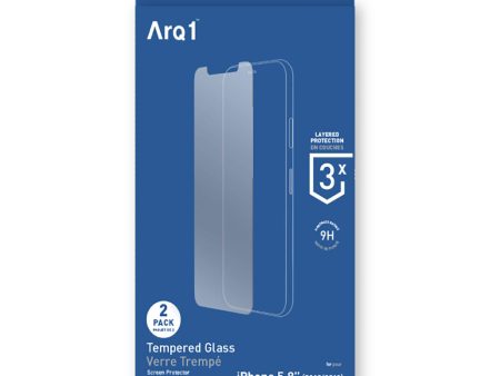 ARQ1 Tempered Glass Screen Protector For iPhone 11 Pro - 2Pk Online now