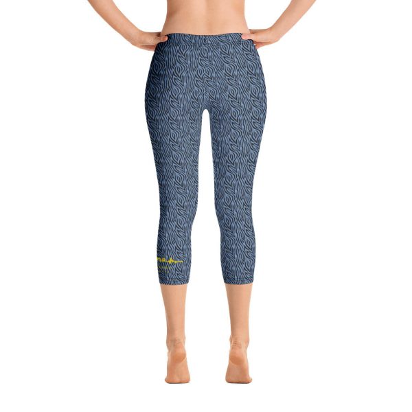 Blue Zebra Capri Leggings Online Hot Sale