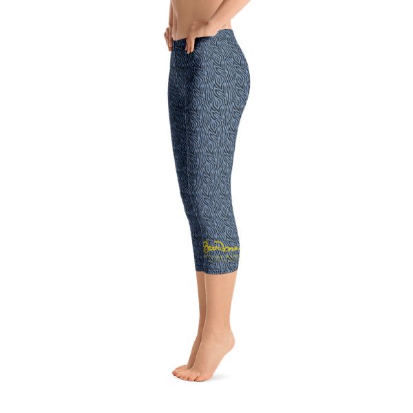 Blue Zebra Capri Leggings Online Hot Sale