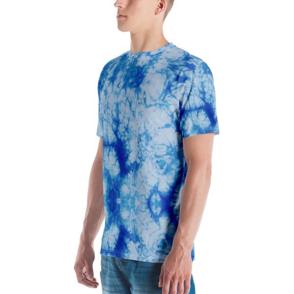 Blue Tie Dye Men s T-shirt Discount