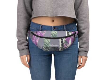 Abstract Engineered Collage Fanny Pack Fashion