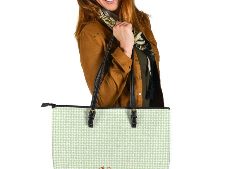 Butterfly Houndstooth Large Tote Bag Cheap