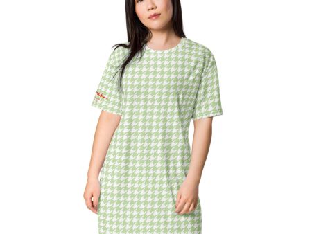 Butterfly Houndstooth T-shirt dress Online now