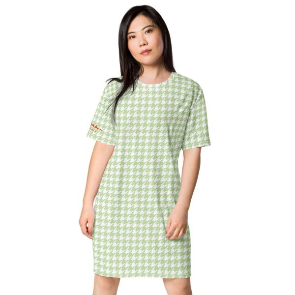 Butterfly Houndstooth T-shirt dress Online now