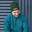 Dark Green Bettina Marks Collections LOGO Embroidered Beanie For Sale