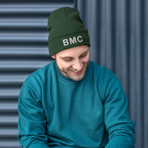 Dark Green Bettina Marks Collections LOGO Embroidered Beanie For Sale