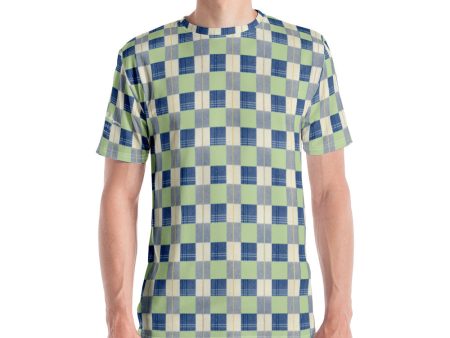 Checkerboard Plaid Men s t-shirt Hot on Sale