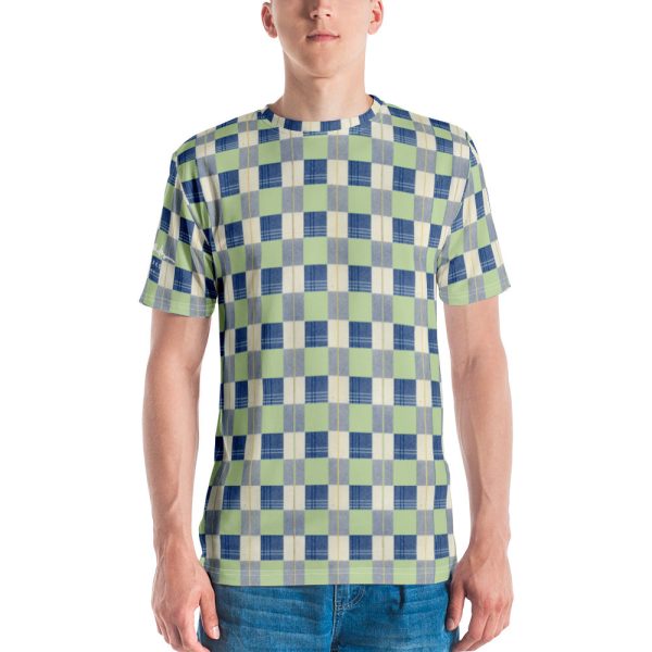 Checkerboard Plaid Men s t-shirt Hot on Sale