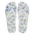 Blu&White Watercolor Floral Flip Flops For Discount