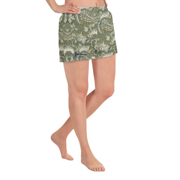 Women s Floral Paisley Athletic Shorts Cheap