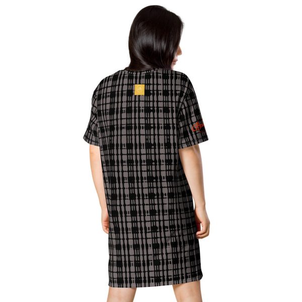 Black Tight Plaid T-shirt dress Supply