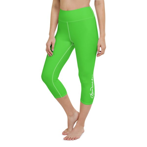 Bright Green Yoga Capri Leggings on Sale