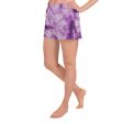 Women s Purple Tie Dye Athletic Shorts For Discount