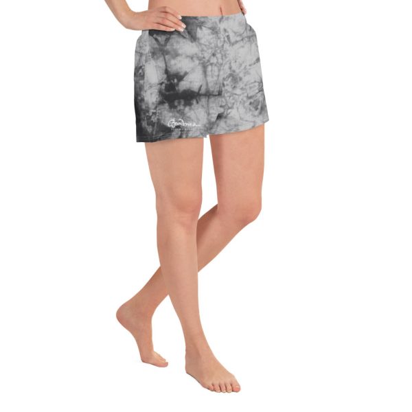 Women s Grey Tie Dye Athletic Shorts Supply