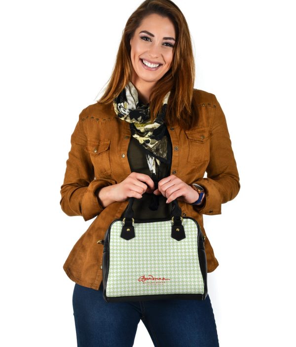 Butterfly Houndstooth Hand Bag w Shoulder Strap Online