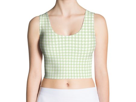 Butterfly Houndstooth Crop Top For Sale