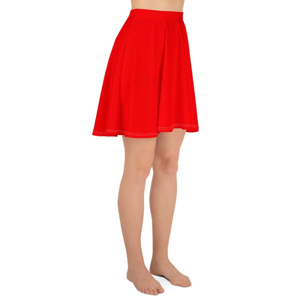 Breath of Fire Orange Skater Skirt Online now