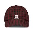 Black Red Tight Plaid Cap Online Hot Sale