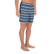 Blue Yellow White Stripe Mens Shorts Discount