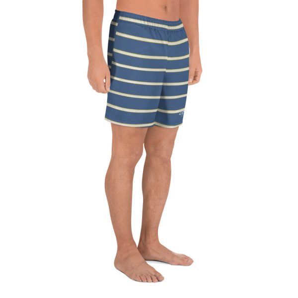 Blue Yellow White Stripe Mens Shorts Discount