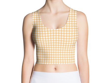 Banana Houndstooth Crop Top For Sale