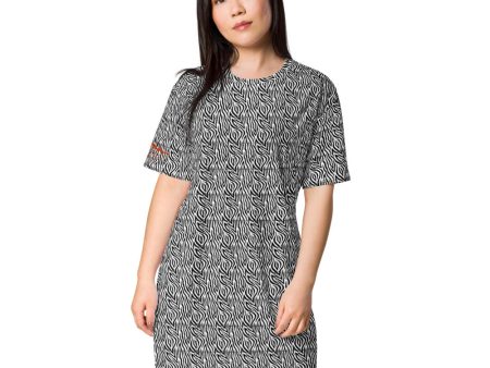 Zebra T-shirt dress Cheap