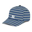 Blue Yellow White Stripe Cap on Sale