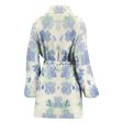 Blu&White Watercolor Floral Bath Robe - Women Supply