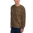 Recycled Unisex Sweatshirt - Leopard - Men Cheap