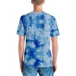 Blue Tie Dye Men s T-shirt Discount