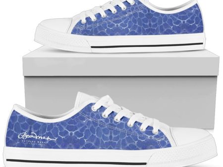 Blue Pool Low Top Sneakers For Cheap