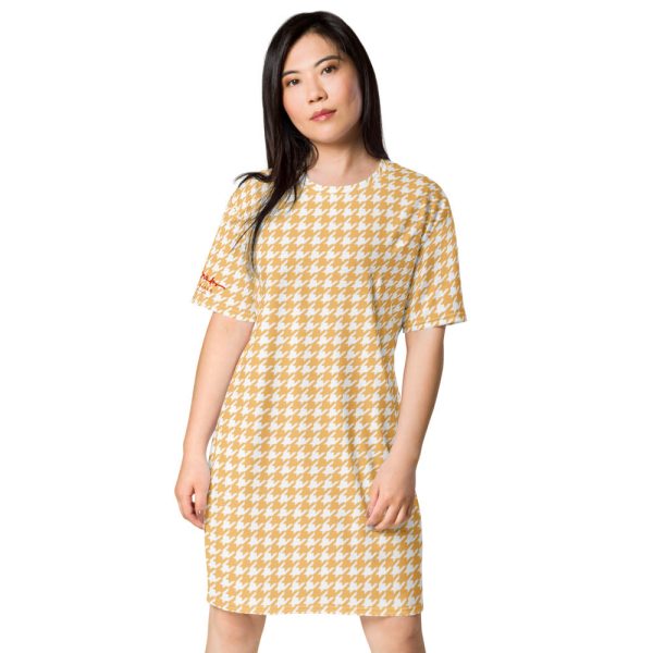 Banana Houndstooth T-shirt dress Cheap