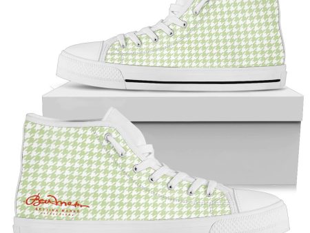 Butterfly Houndstooth High Top Sneakers Online