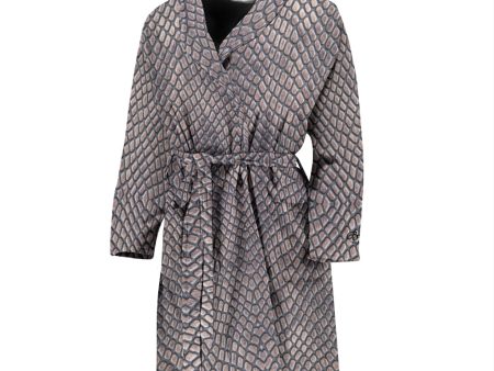 Croc Print Bath Robe - Men For Cheap