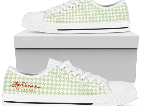 Butterfly Houndstooth Low Top Sneakers Cheap