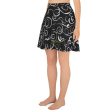 B&W Squiggles Skater Skirt Fashion