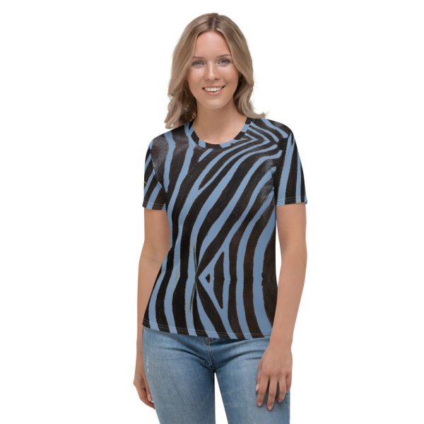 Blue Zebra Women s T-shirt Supply