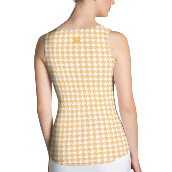 Banana Houndstooth Tank Top Cheap