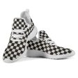 B&W Checkerboard Mesh Knit Sneakers Online