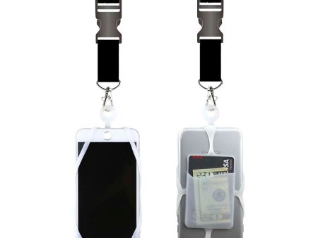 Gear Beast Universal Smart Phone Lanyard Neck Strap With Safety Clasp - Black Clear For Discount