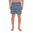 Blue Yellow White Stripe Mens Shorts Discount