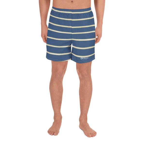 Blue Yellow White Stripe Mens Shorts Discount