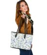 Blu&White Watercolor Floral Small Tote Bag Sale