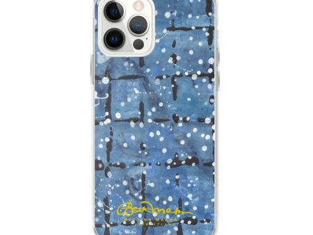 Blu&White Dotted Plaid iPhone Case (select model) Online Hot Sale