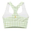 Butterfly Houndstooth Longline sports bra Discount